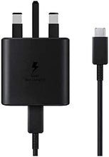 Load image into Gallery viewer, Samsung 45W Plug EP-TA845XBEGGB Black bundled with Samsung USB-C to USB-C Cable 5A