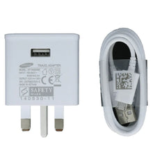Load image into Gallery viewer, Samsung 1.5A Mains Charger 3 Pin EP-TA50UWE with Micro USB Cable
