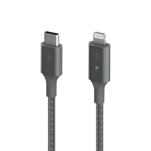 Belkin Smart LED Charging Cable USB-a to Lightning 4ft/1.2m