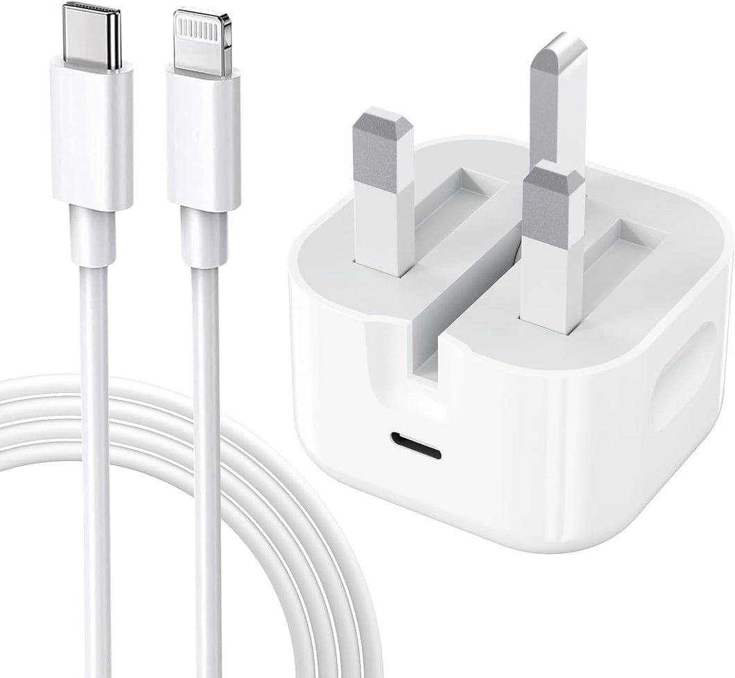 Apple 20w Charger Adaptor with USB-C to Lightning Cable 1m