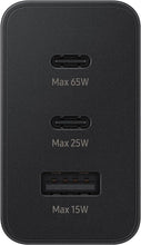 Load image into Gallery viewer, Samsung Official 65W Trio 3 in 1 Power Adapter 2.0 Super Fast Black