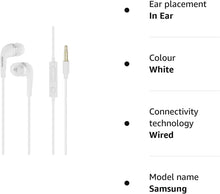Load image into Gallery viewer, Samsung original 3.5mm Earphones with Mic White EHS64AVFWE