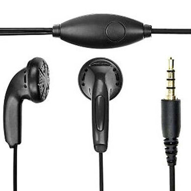 Official ZTE HMZ1-CTIA-3.5 Black 3.5mm Headphones - fonehaus