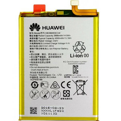 New Huawei HB396693ECW 4000mAh 15.3Wh Battery For Huawei Ascend Mate8