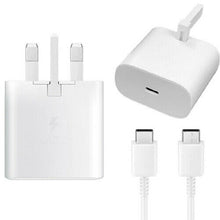 Load image into Gallery viewer, Samsung EP-TA800 25W USB-C SuperFast Charger Adapter / Cable For S20 Note10 S10 - fonehaus