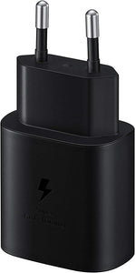 Samsung 25W Super Fast Charger 2 Pin Black Plug Only EP-TA800NBEGEU