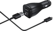 Load image into Gallery viewer, Samsung Original Dual Adaptive Fast Charging Car-Charger - Black