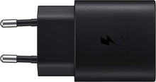 Load image into Gallery viewer, Samsung 25W Super Fast Charger 2 Pin Black Plug Only EP-TA800NBEGEU