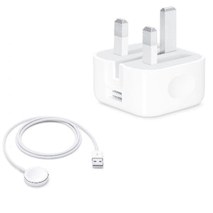 Official Apple 1m Magnetic Charging Cable Charger For Apple Watch - White - Seller Refurbished - fonehaus