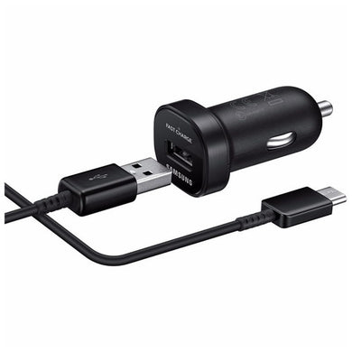 Official Samsung Galaxy S9 / S9 Plus Mini Car Adaptive Fast Charger Black - fonehaus