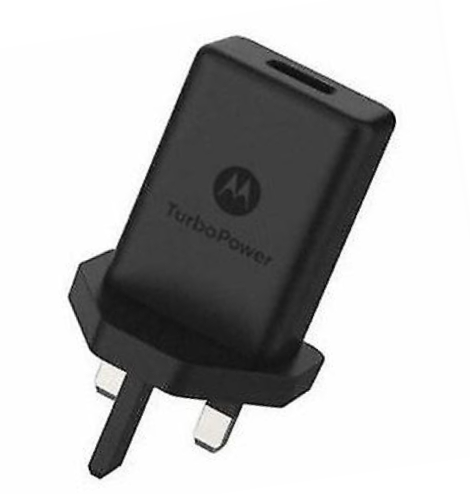 Official Motorola TurboPower 15+ 3 Pin UK Mains Charger Travel Adapter