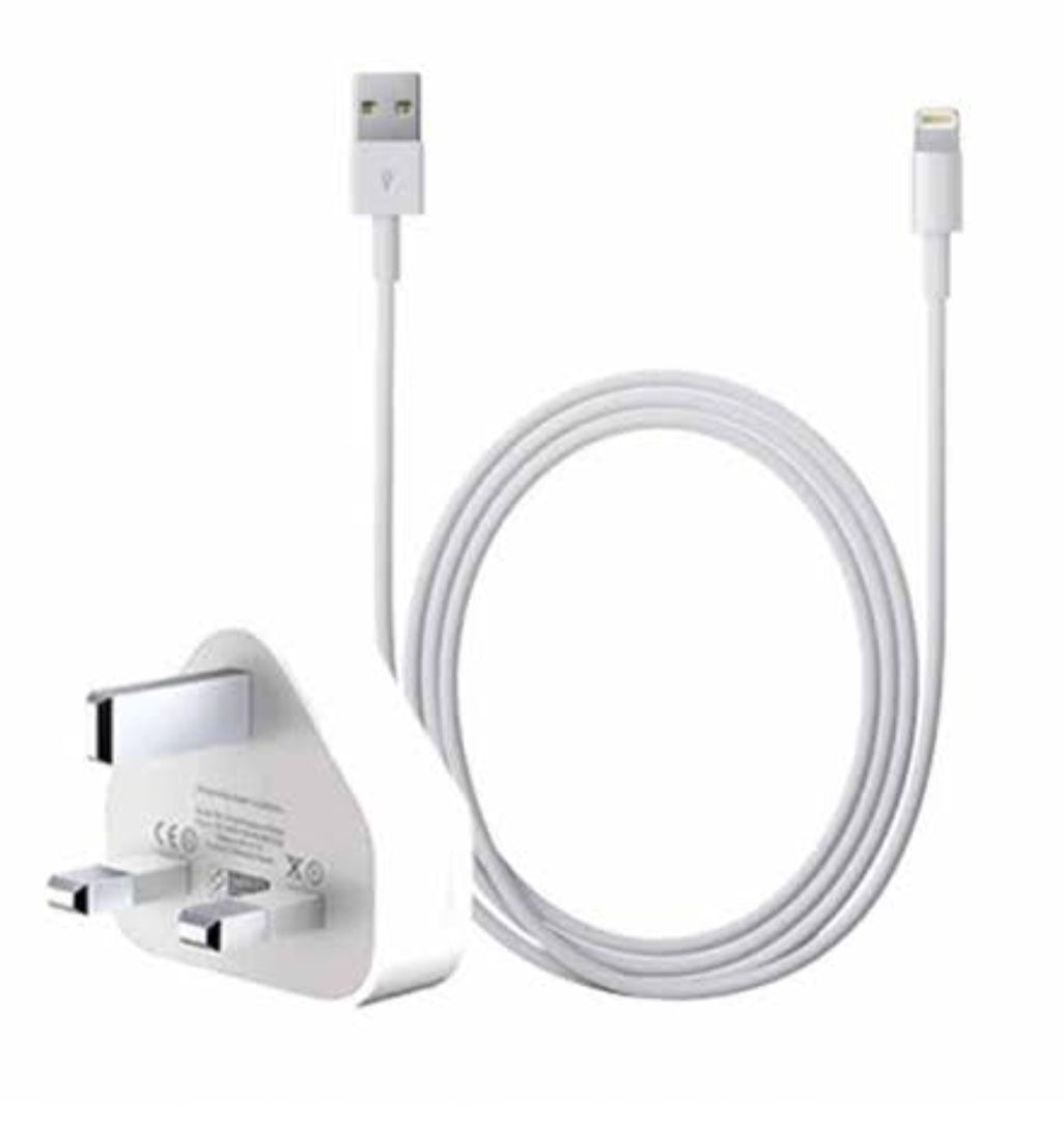 Official Apple 5W Mains Charger A1399 + Lightning Cable MD818