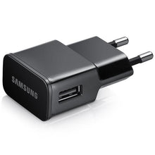 Load image into Gallery viewer, Official Samsung ETAU90EBE 2A EU 2-Pin Mains Adapter - Black - fonehaus