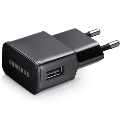 Official Samsung ETAU90EBE 2A EU 2-Pin Mains Adapter - Black - fonehaus