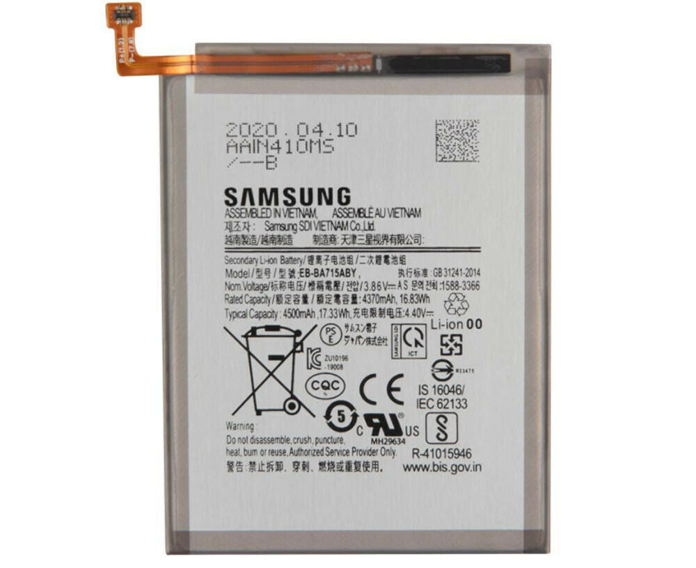 Samsung EB-BA715ABY Battery 4500mAh 4.40v 17.33W For Samsung Galaxy A71 SM-A7160 - Refurbished