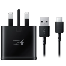 Load image into Gallery viewer, Official Samsung 15W Super Fast Charging USB-C Plug and Cable-Black