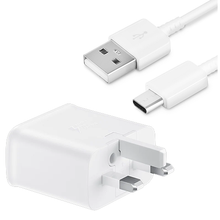 Load image into Gallery viewer, Official Samsung 15W Adaptive Fast Charger &amp; USB-C Cable White